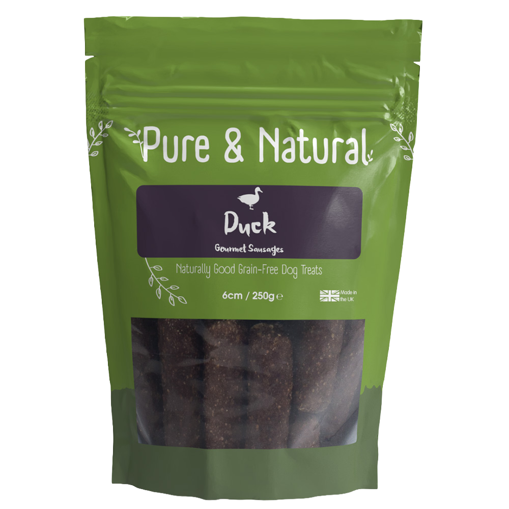 Pure & Natural Duck Gourmet Sausages 6cm