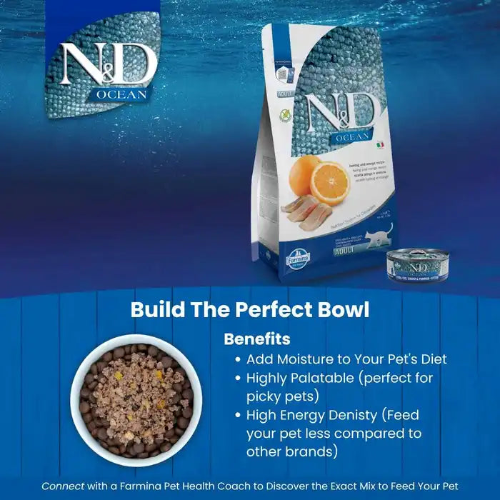 N&D Ocean Cat Herring & Orange Adult 1.5kg