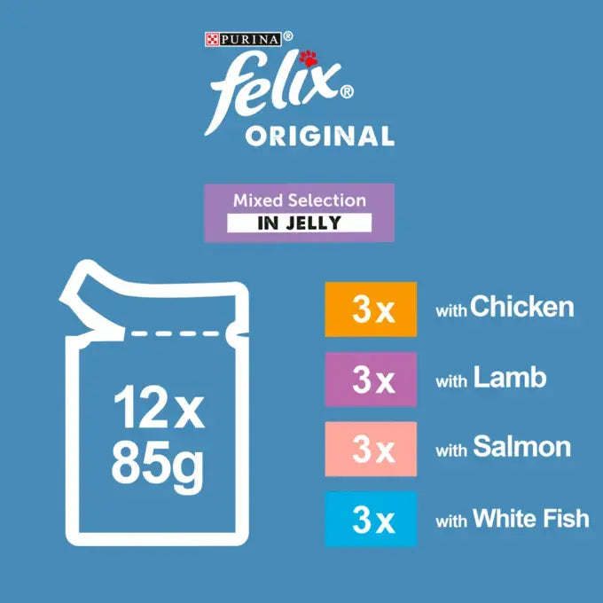 FELIX SENIOR in Jelly Mixed Selection 80x85g