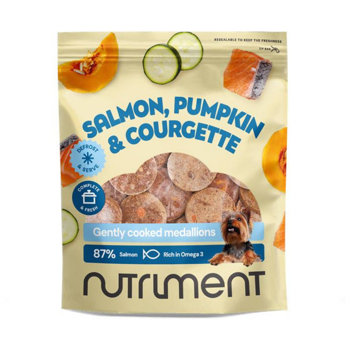 Nutriment Fresh Cooked Medallions Salmon, Pumpkin and Courgette 800g