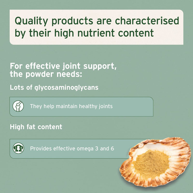 Aniforte Green Lipped Mussel Powder for Dogs and Cats - Joint Support