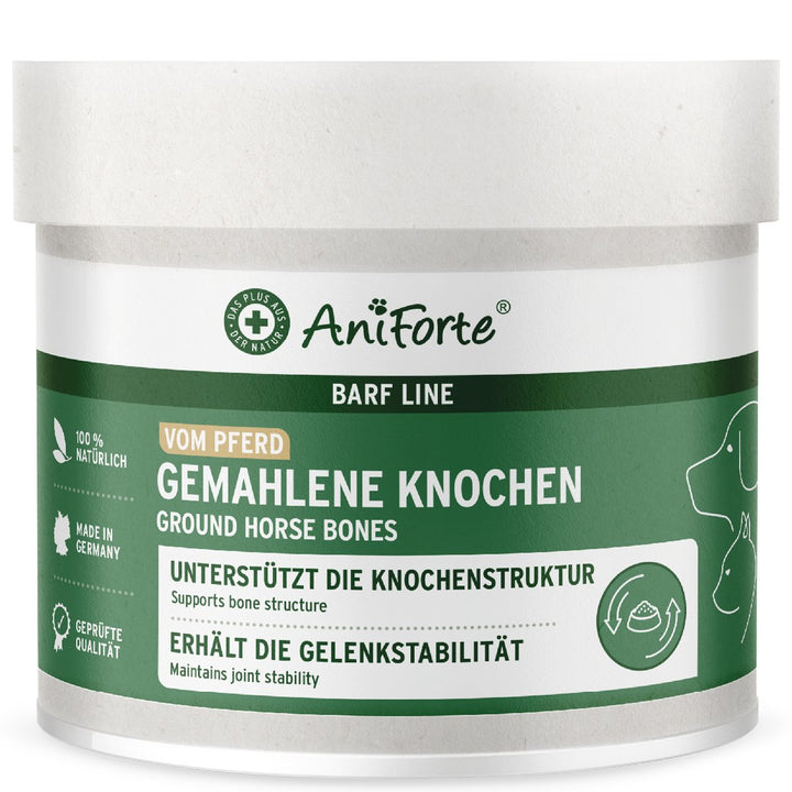 Aniforte Ground Horse Bones - Natural Calcium Supplement - 500 g