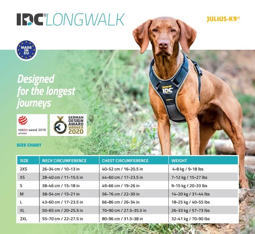 Julius-K9 Longwalk Dog Harness Crazy