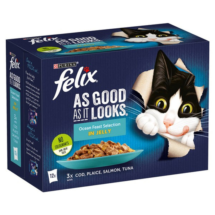 Felix As Good As It Looks Ocean Feast Selection In Jelly 12 X 85G