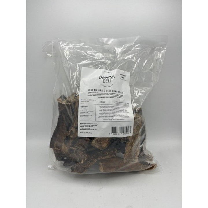 Doodles Deli Air Dried Beef Lung 15cm 1kg