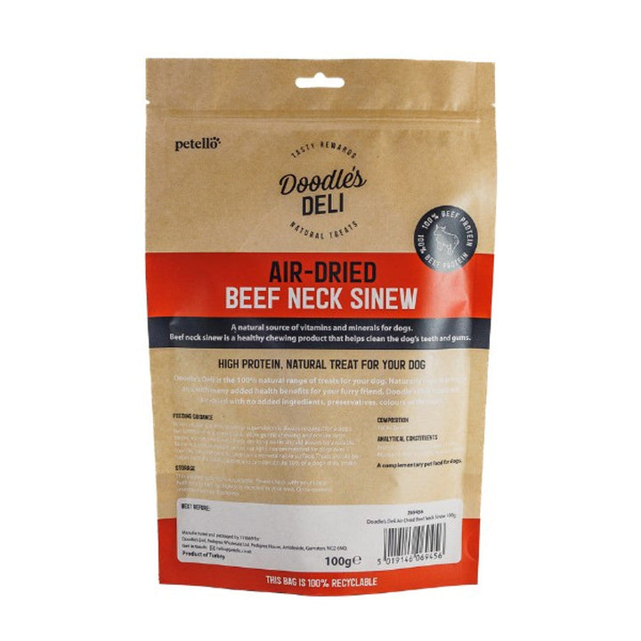 Doodles Deli Air Dried Beef Neck Sinew 100g