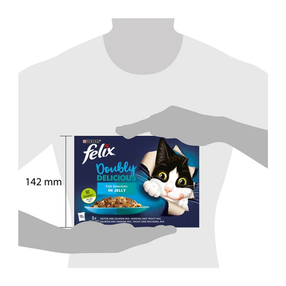 Felix Doubly Delicious Fish Selection In Jelly 12 X 85G
