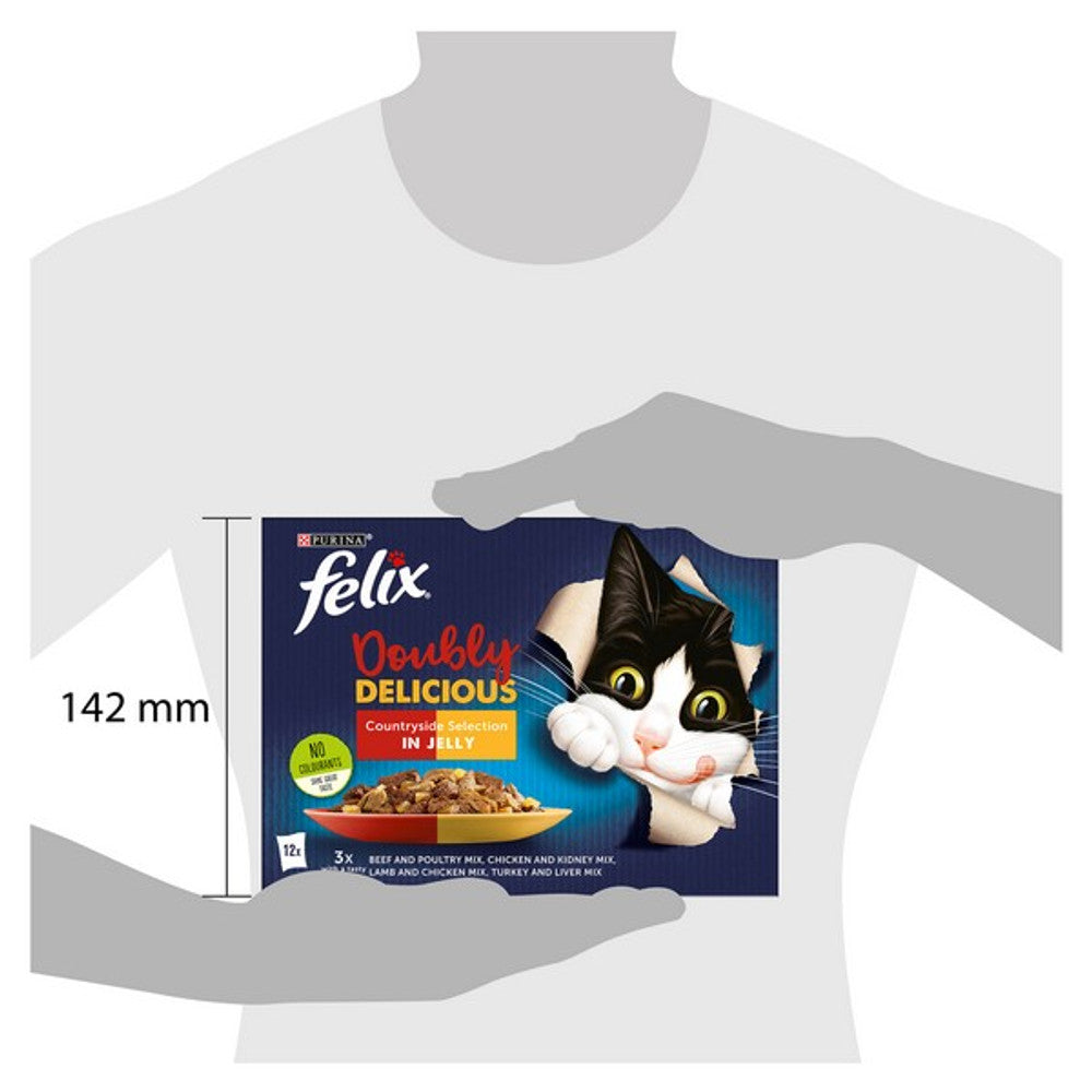 Felix Doubly Delicious Countryside Selection In Jelly 12 X 85G