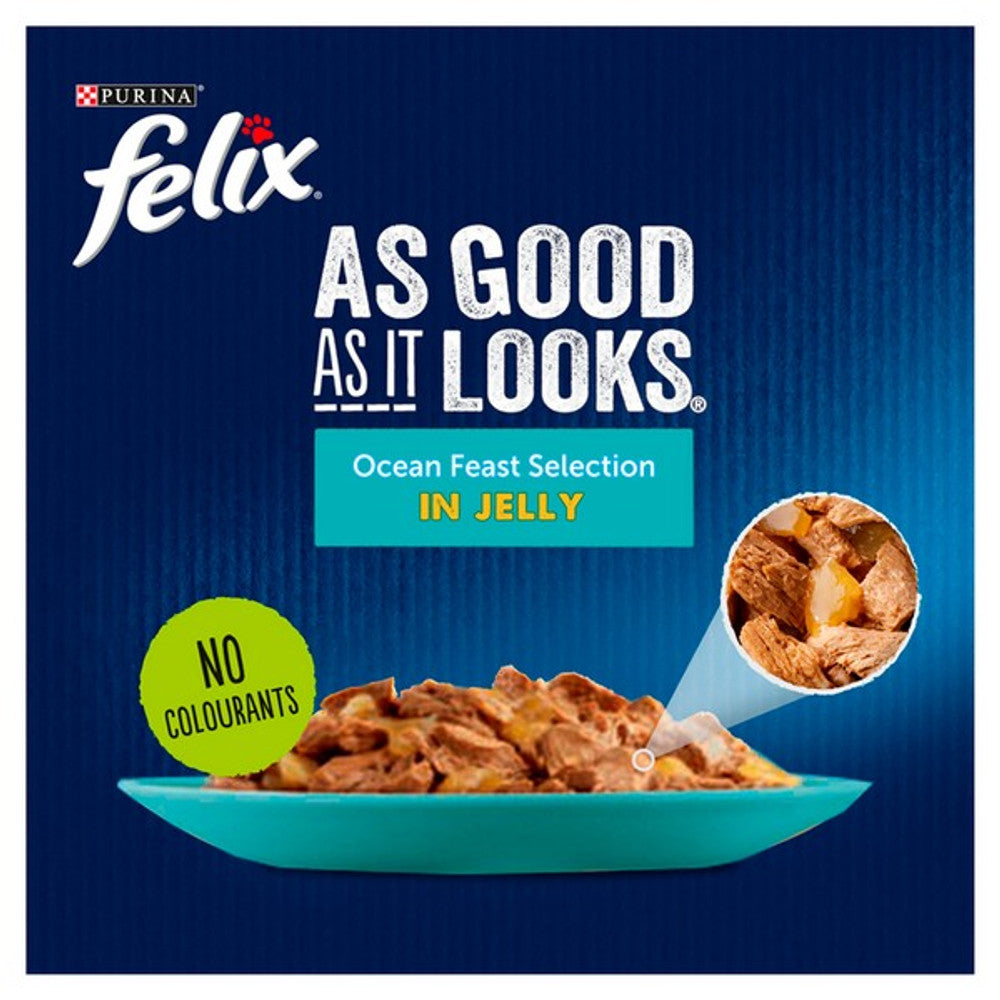 Felix As Good As It Looks Ocean Feast Selection In Jelly 12 X 85G
