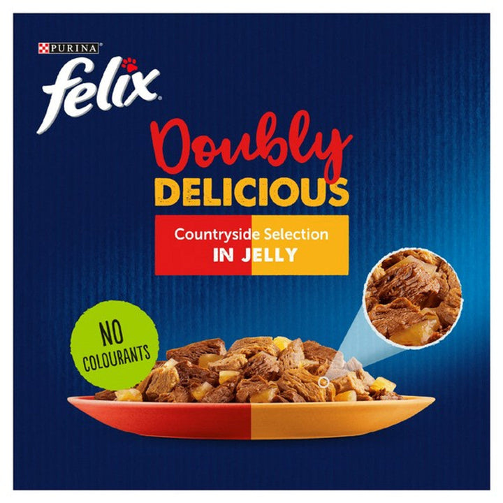 Felix Doubly Delicious Countryside Selection In Jelly 12 X 85G