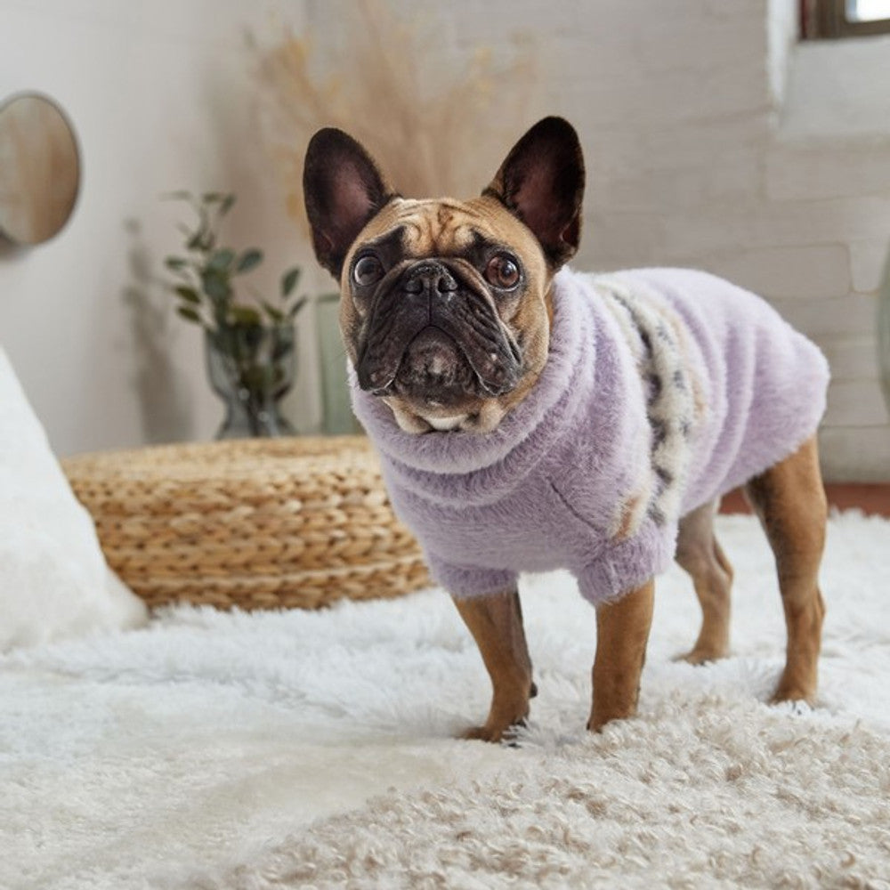 GF Pet Fuzzy Sweater Lavender