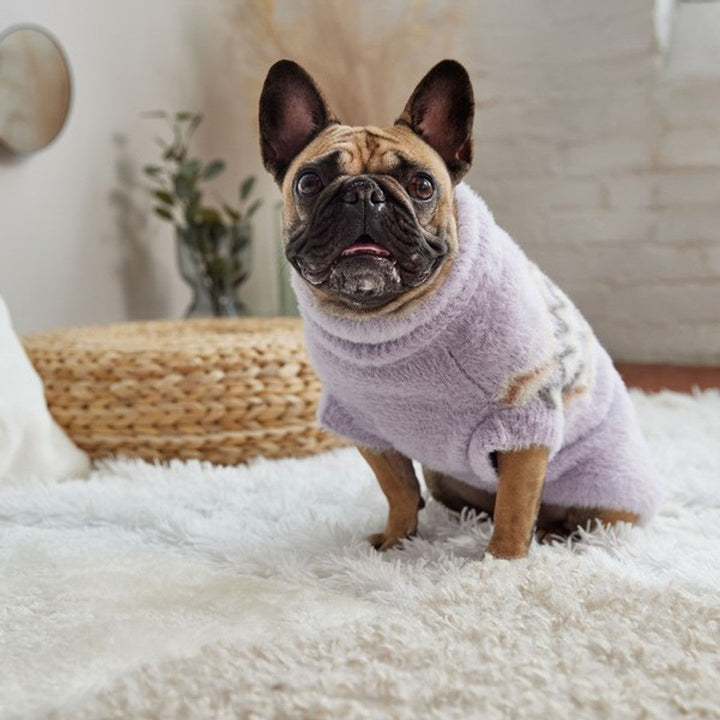 GF Pet Fuzzy Sweater Lavender