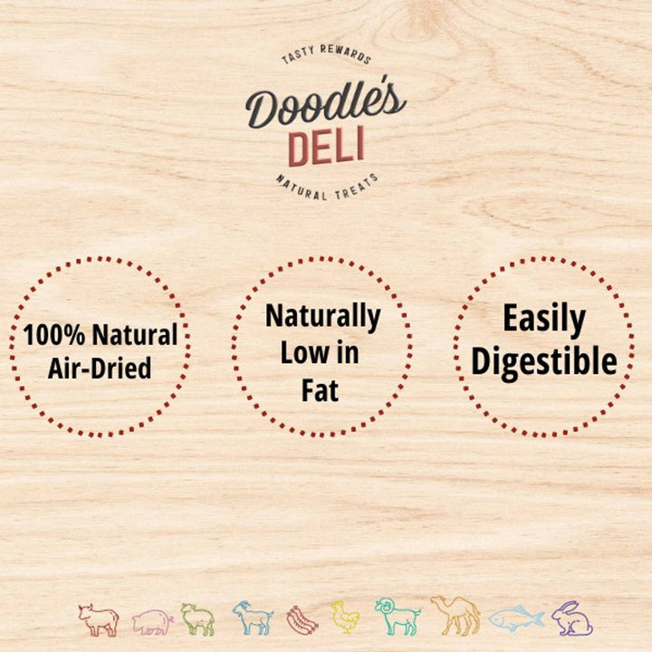 Doodles Deli Air Dried Lamb Ears without Hair 100g