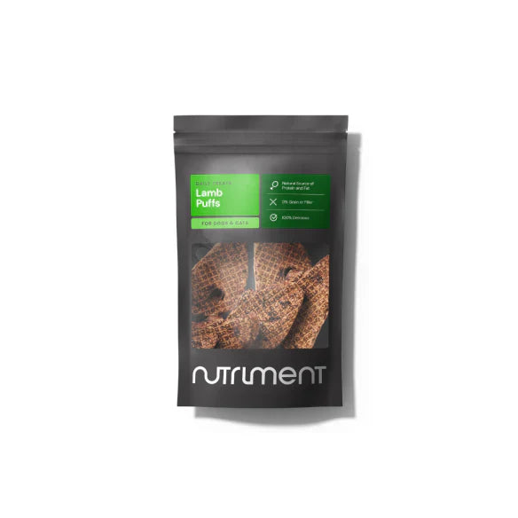 Nutriment Lamb Puffs Dehydrated Treats Dog 100g