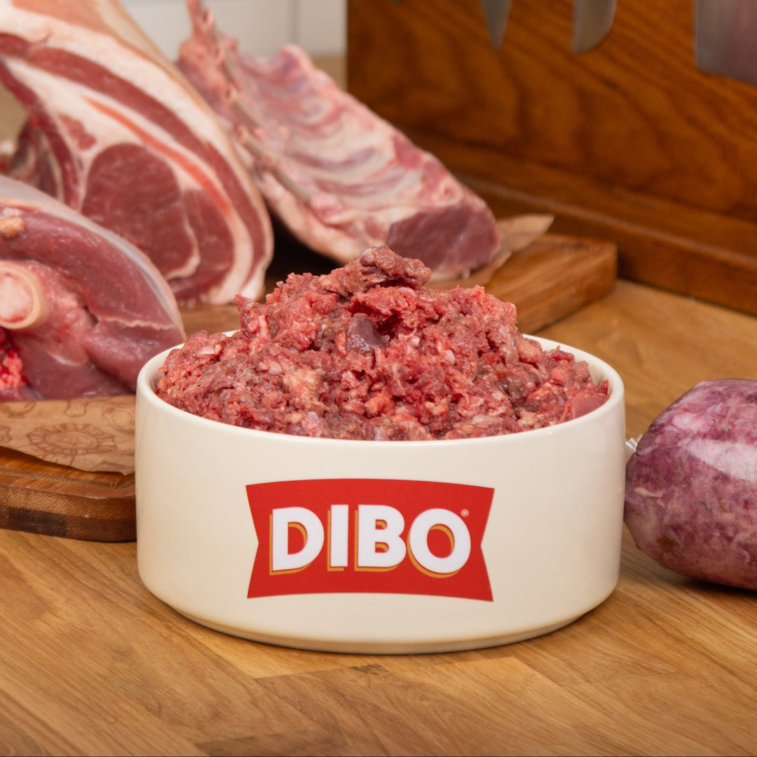 DIBO Single Protein Lamb (up to 10% bone) Chubb 454g
