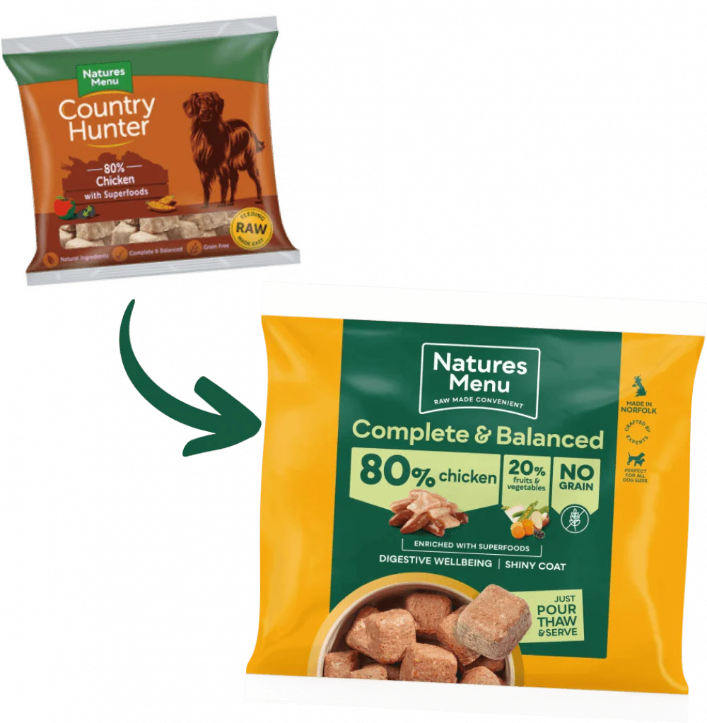 Natures Menu Country Hunter 80/20 Chicken Nuggets with Superfoods 1kg - Ormskirk Pets