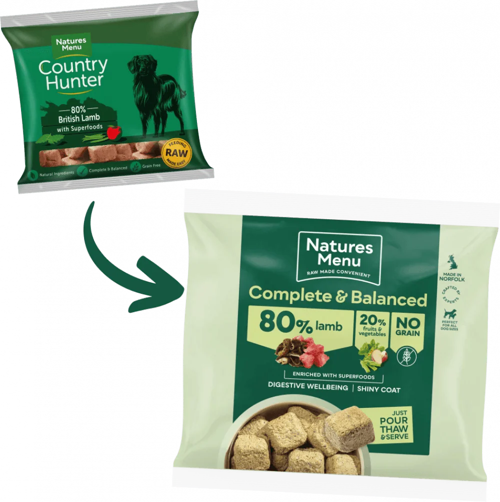 Natures Menu Country Hunter 80/20 British Lamb with Superfoods 1kg - Ormskirk Pets