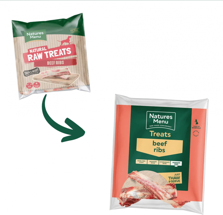 Natures Menu Natural Raw Beef Ribs - Ormskirk Pets