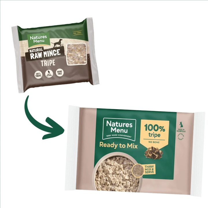 Natures Menu Just 100% Tripe Mince 400g - Ormskirk Pets