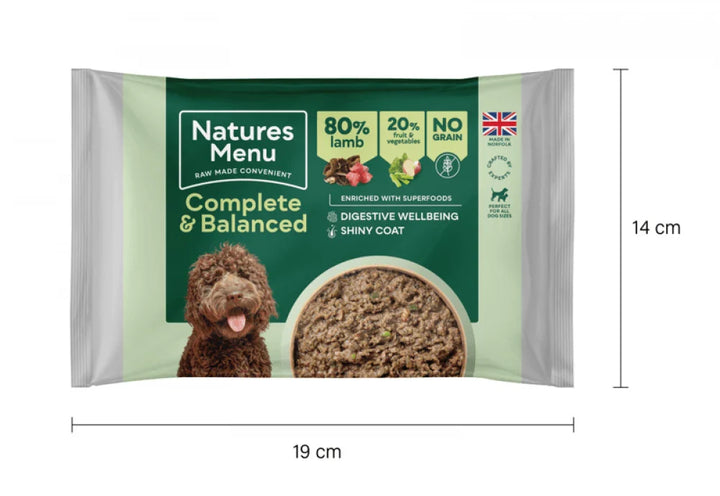 Natures Menu Complete & Balanced Raw Lamb For Adult Dogs 500g