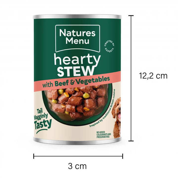 Natures Menu Cans Hearty Stews Beef For Adult Dogs 12 x 415g