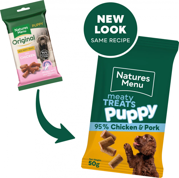 Natures Menu Meaty Treats For Puppy Chicken And Pork 50G