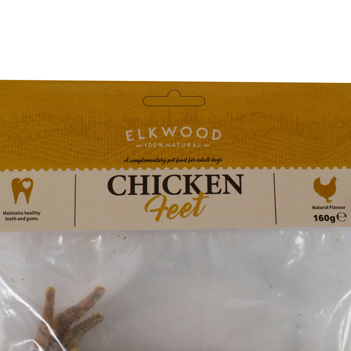 Elkwood 100% Natural Chicken Feet 160g
