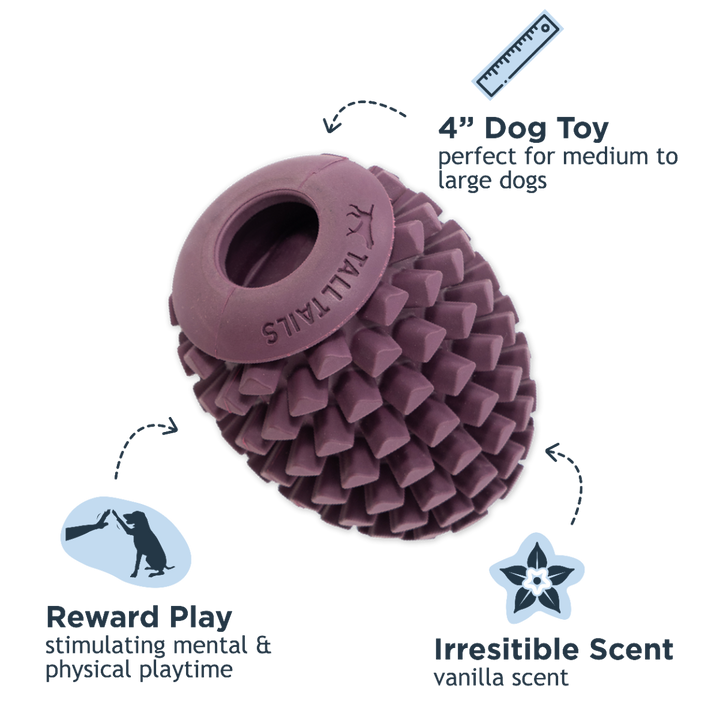Tall Tails Natural Rubber Pinecone Toy