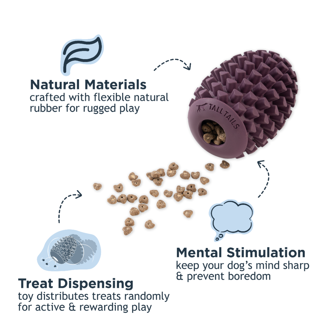 Tall Tails Natural Rubber Pinecone Toy