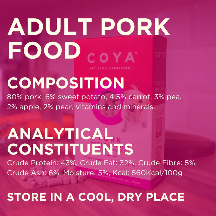 Coya Freeze Dried Adult Dog Food Multipack 12 x 150g