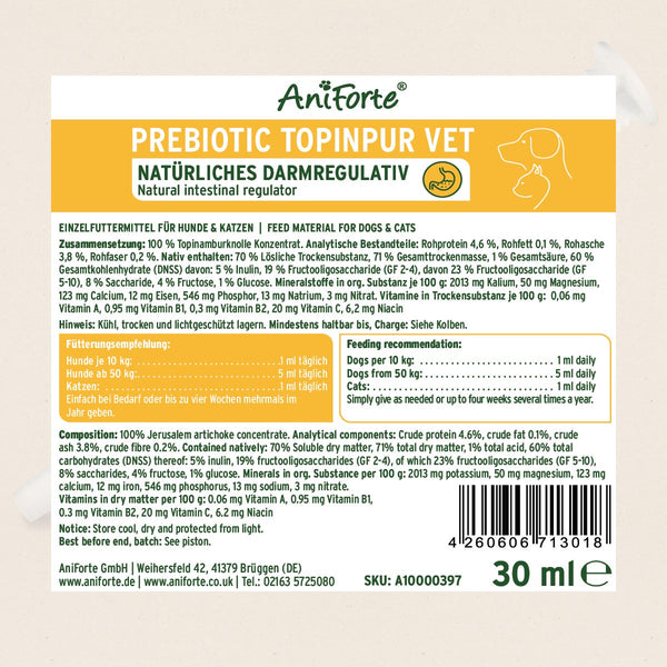 Aniforte Prebiotic Jerusalem Artichoke Concentrate - 30 ml