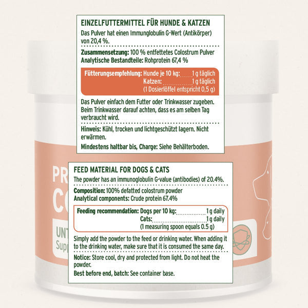 Aniforte Premium Colostrum Powder for Dogs &amp; Cats - 100g