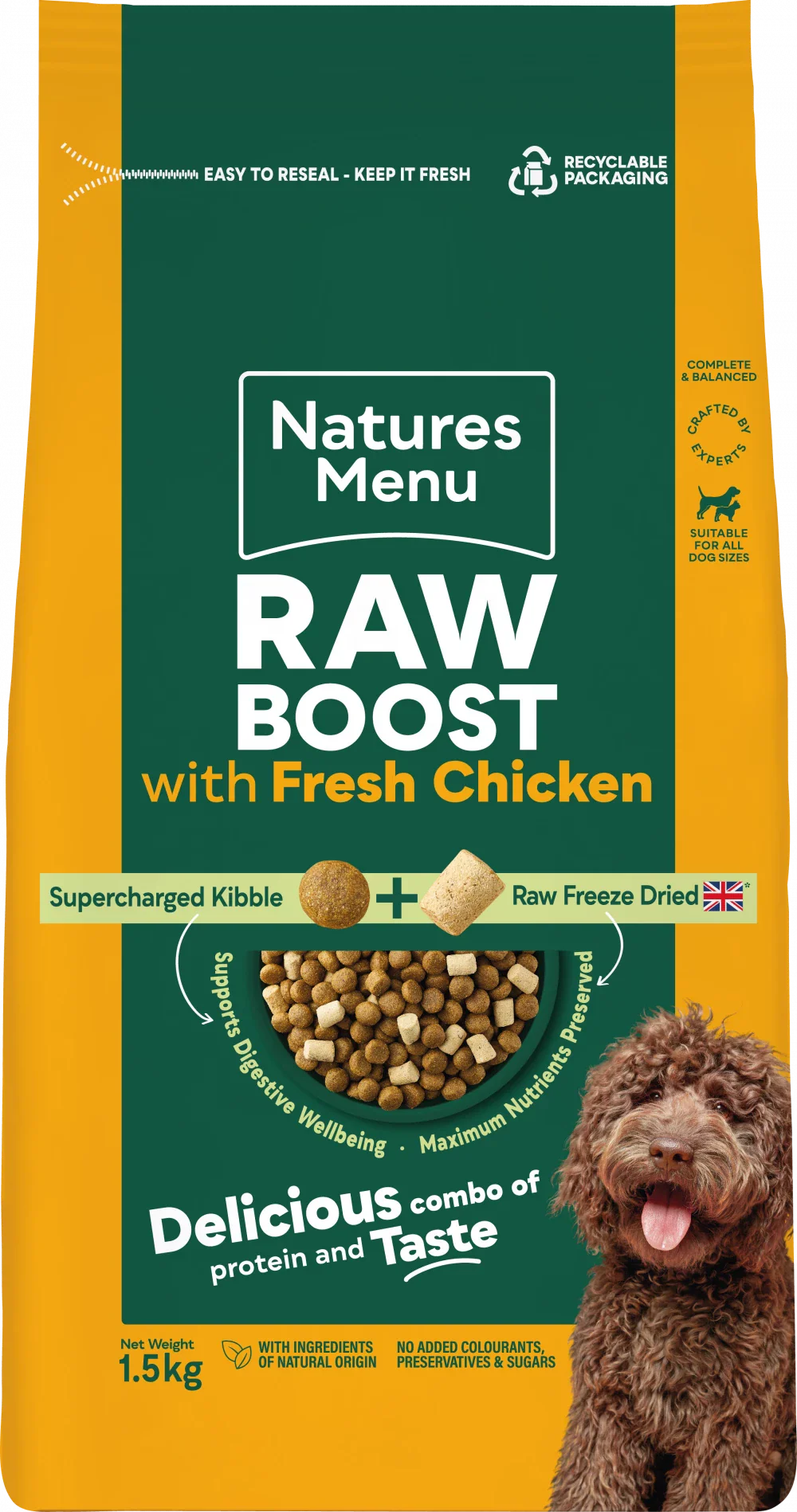Natures Menu Raw Boost With Fresh Chicken For Adult Dogs