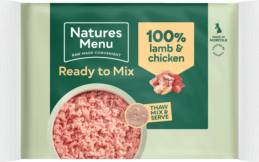 Natures Menu Just 100% Lamb and Chicken Mince 400g - Ormskirk Pets