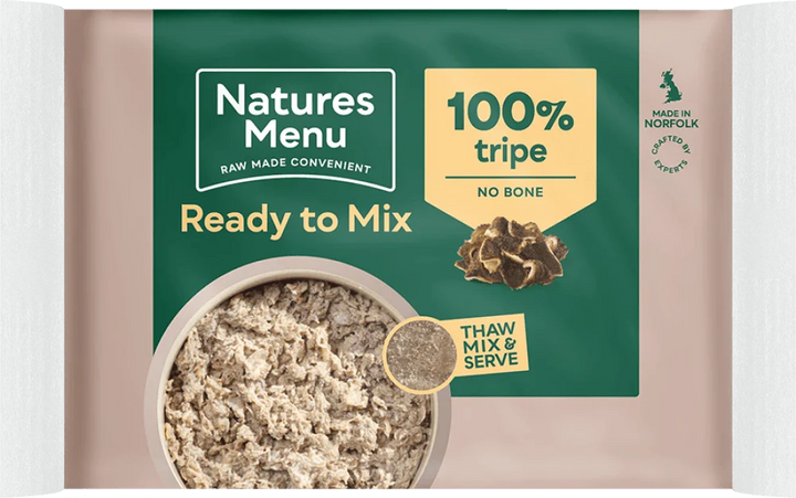 Natures Menu Just 100% Tripe Mince 400g - Ormskirk Pets