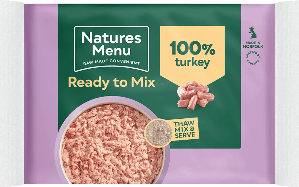 Natures Menu Just 100% Turkey Mince 400g - Ormskirk Pets
