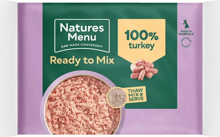 Natures Menu Just 100% Turkey Mince 400g - Ormskirk Pets