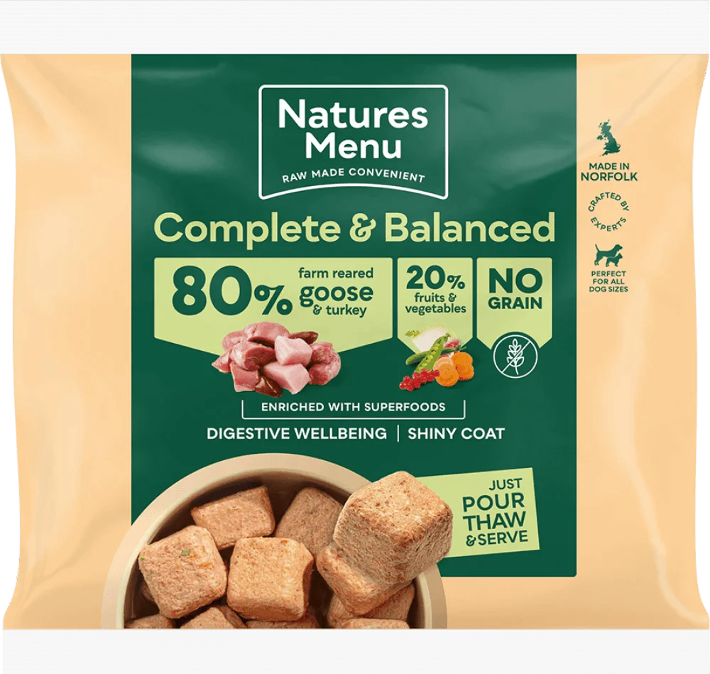 Natures Menu Country Hunter 80/20 Goose and Turkey Nuggets with Superfoods 1kg - Ormskirk Pets