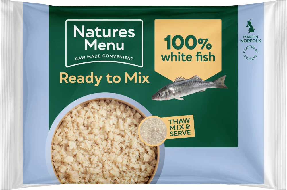 Natures Menu Ready To Mix Raw Just White Fish Raw Mince For Adult Dogs 400G