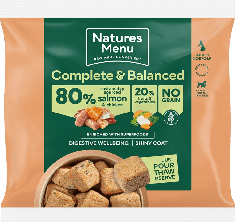 Natures Menu Country Hunter 80/20 Salmon and Chicken Nuggets with Superfoods 1kg - Ormskirk Pets
