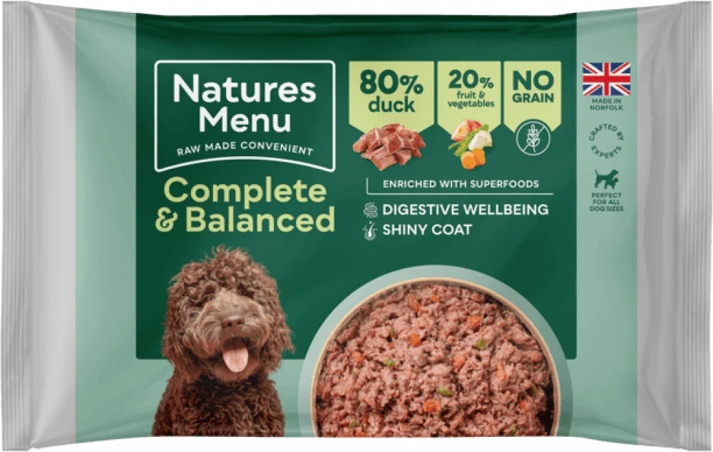Natures Menu Complete & Balanced Raw Duck For Adult Dogs 500g