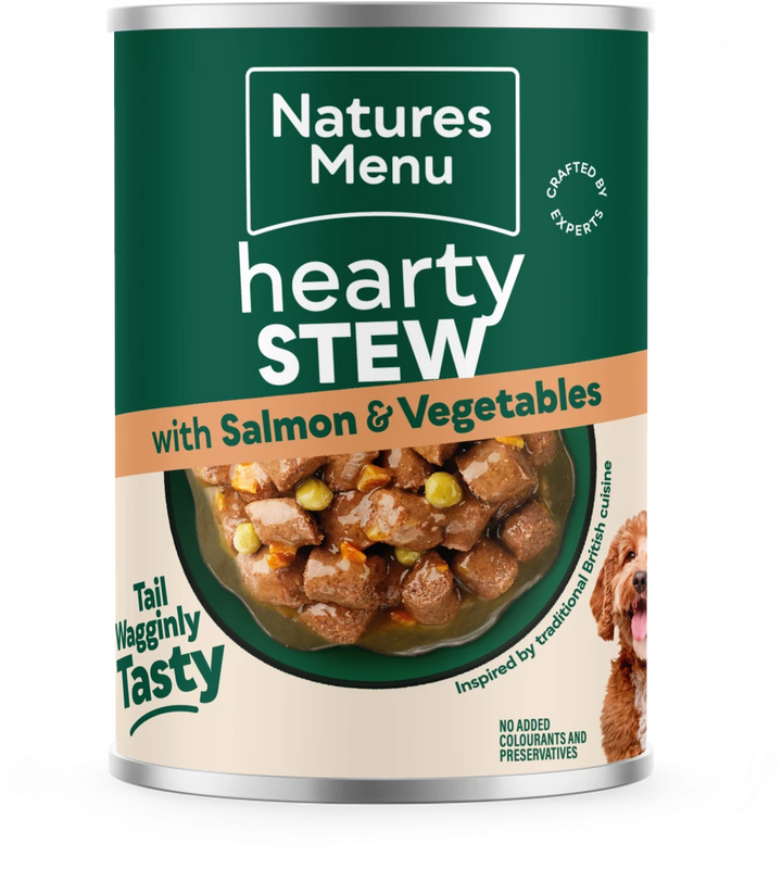Natures Menu Cans Hearty Stews Salmon For Adult Dogs 12 x 415g