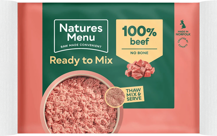 Natures Menu Just 100% Beef Mince 400g - Ormskirk Pets