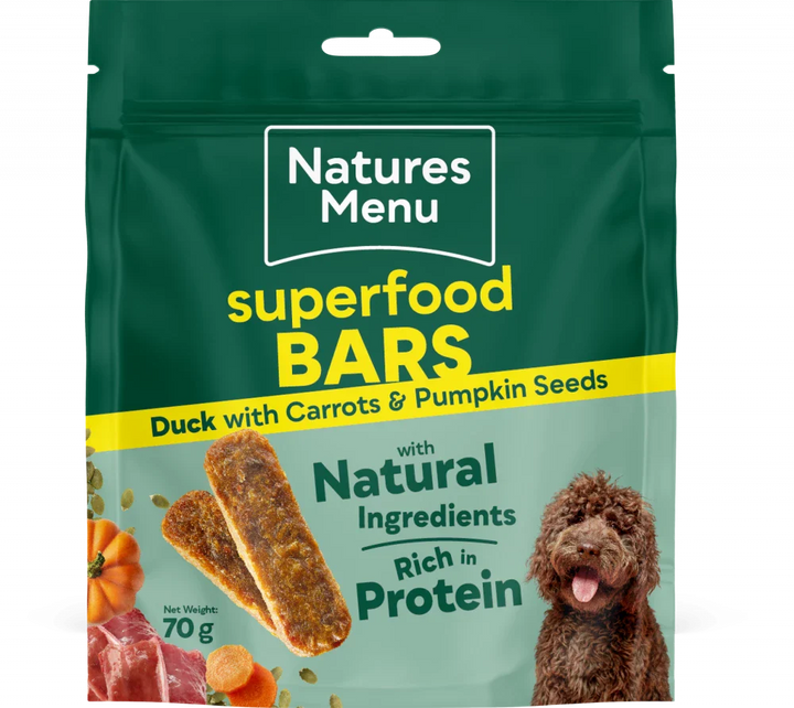 Country Hunter Superfood Bars Dog Treat Duck With Carrot 70G