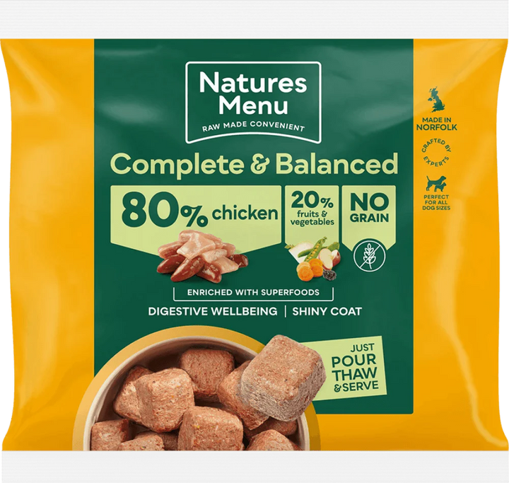 Natures Menu Country Hunter 80/20 Chicken Nuggets with Superfoods 1kg - Ormskirk Pets