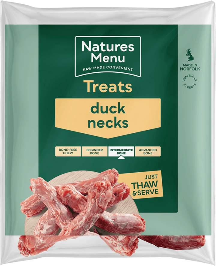 Natures Menu Natural Raw Duck Necks - Ormskirk Pets