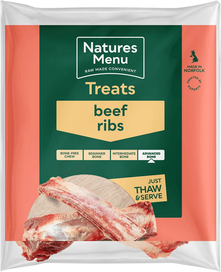 Natures Menu Natural Raw Beef Ribs - Ormskirk Pets