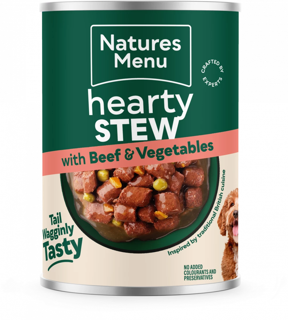Natures Menu Cans Hearty Stews Beef For Adult Dogs 12 x 415g
