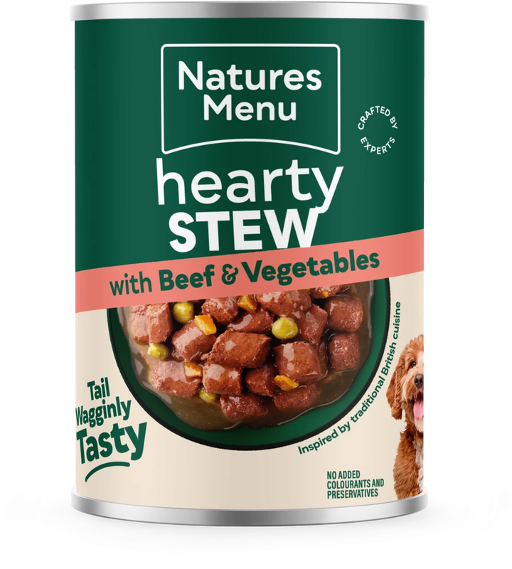 Natures Menu Cans Hearty Stews Beef For Adult Dogs 12 x 415g
