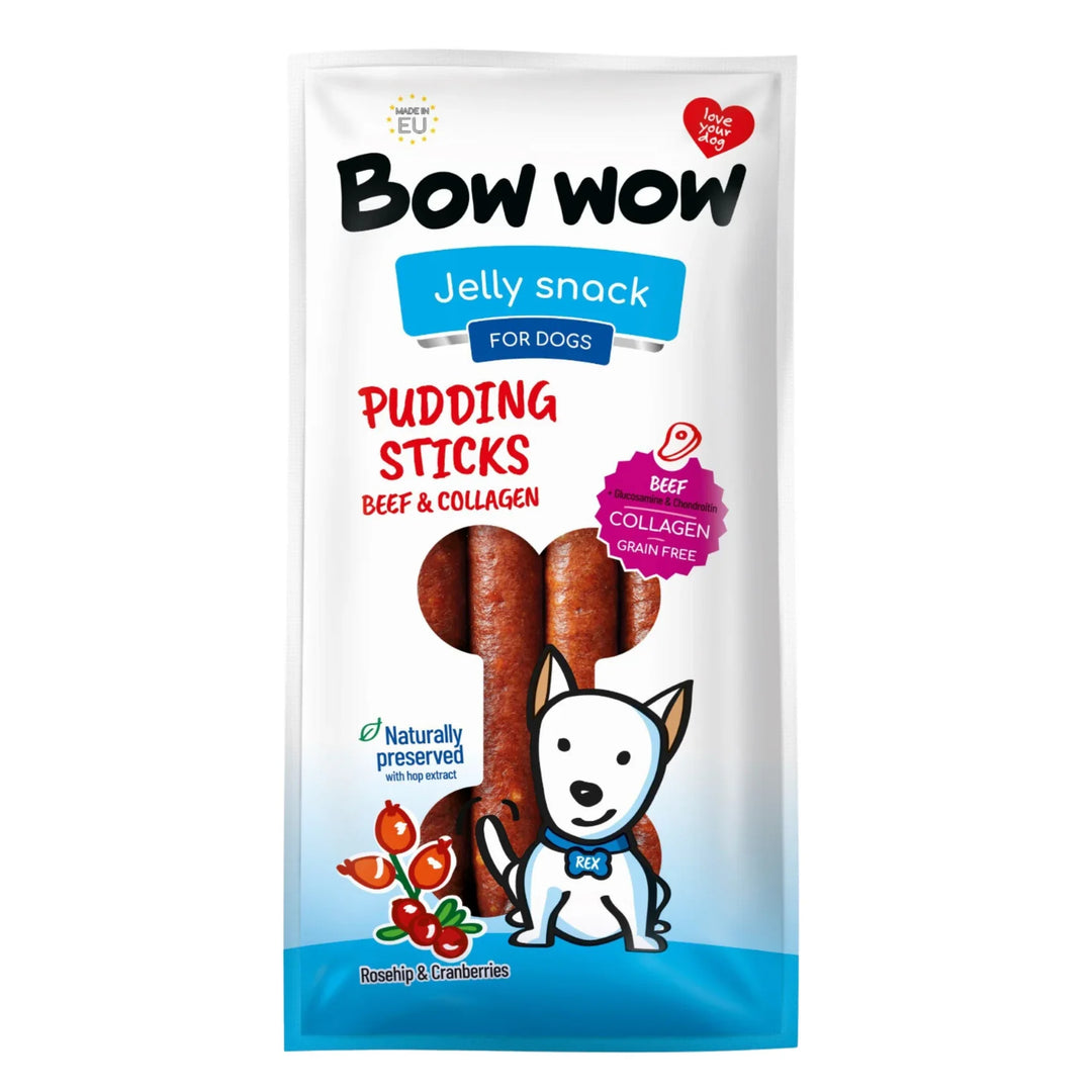 Bow Wow Pudding Sticks Beef x 6
